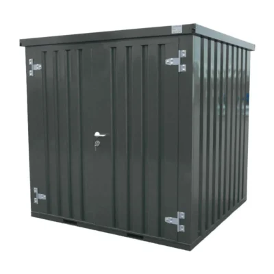 Conteneur démontable anthracite 2 x 2 mètres – avec double porte – Image 3