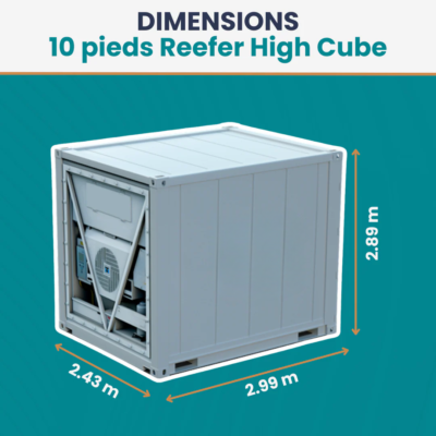 Conteneur 10 pieds High Cube Reefer - Occasion – Image 2